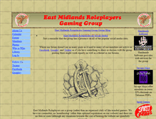 Tablet Screenshot of eastmidlandsroleplayers.com